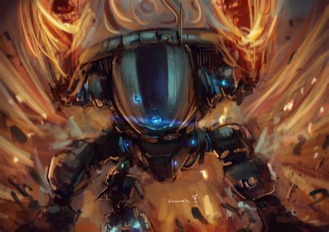 Pilot Scorch And Phase Shift Pilot Titanfall And 1 More Drawn By