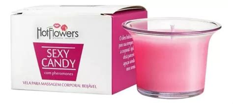 Vela aromática Sexy Candy Strawberry con champán Sex Shop MercadoLibre