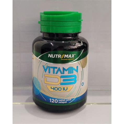 Jual Nutrimax Vit D3 400iu 120tab Shopee Indonesia