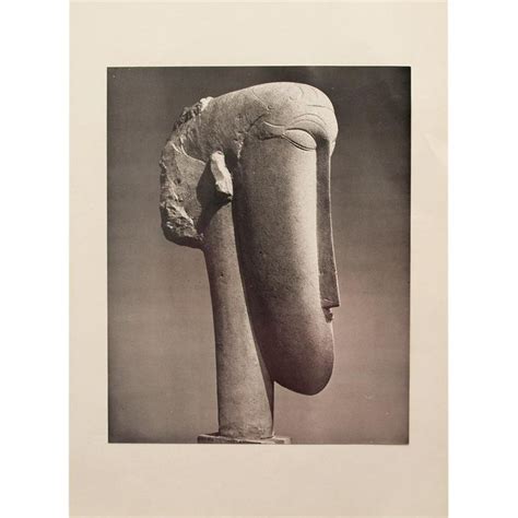 Amedeo Modigliani First English Edition Photogravure Of Stone Head