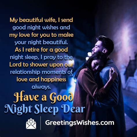 Good Night Messages To Wife Greetings Wishes