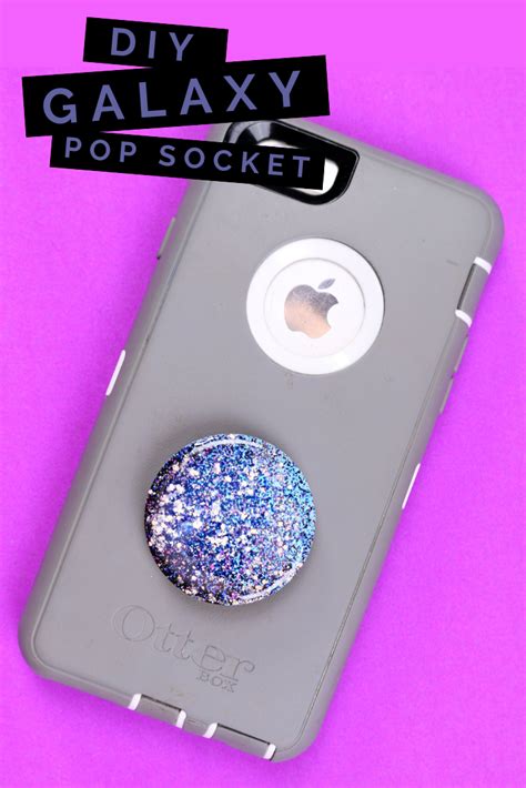 Galaxy Pop Socket With Mod Podge Misc Mad In Crafts