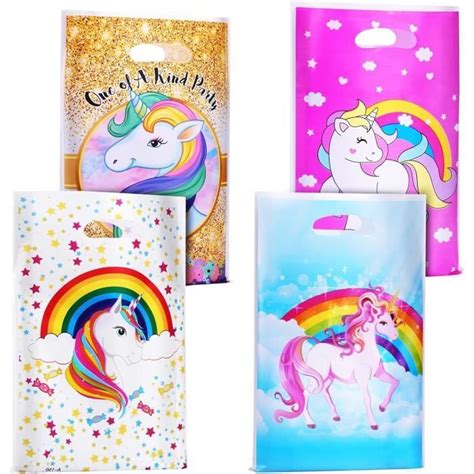 Sacs Cadeau Licorne Sacs Surprises Pochette Bonbon F Te D