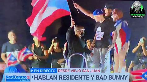 Bad Bunny Ricky Martin Y Residente En Protesta Contra Ricardo Roselló