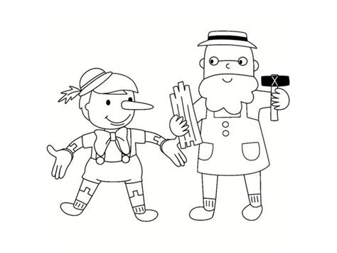 Coloriage Pinocchio gratuit à imprimer