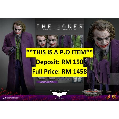Hot Toys P O DX32 The Dark Knight Trilogy 1 6th Scale The Joker Collectible Figure