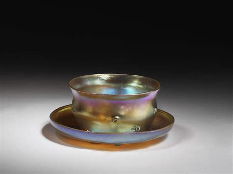 WikiVictorian On Twitter Bowl And Stand Of Yellow Iridescent