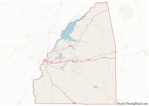 Map of Rankin County, Mississippi - Thong Thai Real