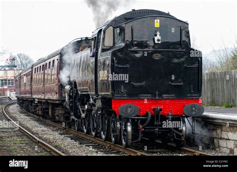 Princess Royal Class Steam Locomotive Trust 80080 In Ramsbottom Station On The East Lancs