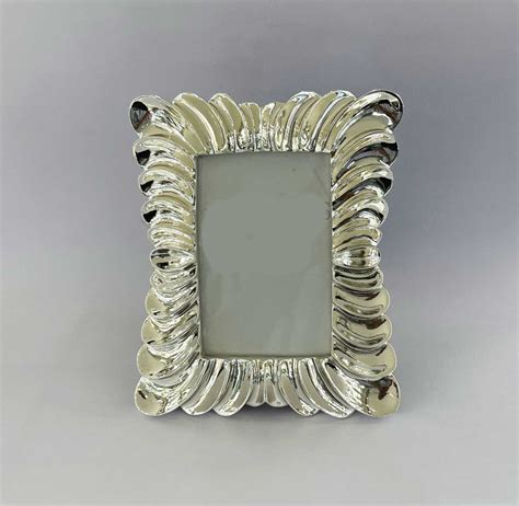 Fine Fluted Silver Photo Frame | 9×13 cm Photo Size - BELIRAMS SILVER GIFTS