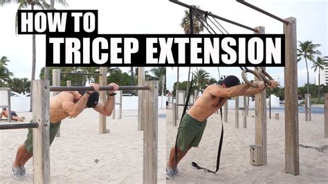 How To Bodyweight Tricep Extension Calisthenics Triceps Youtube