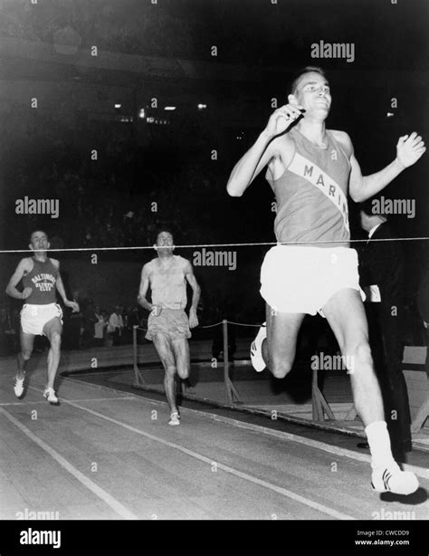 Olympic Champion Billy Mills Wins The Three Mile Run At Madison