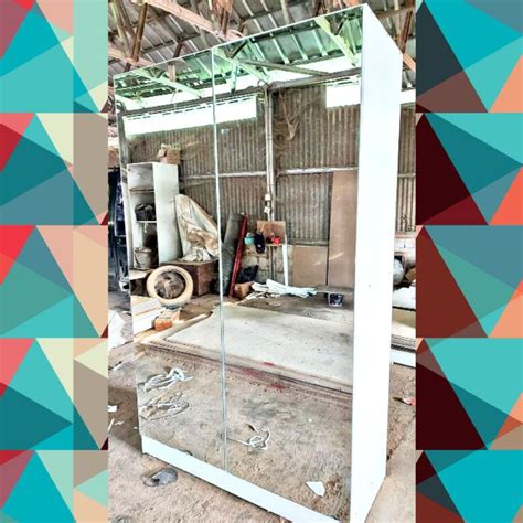 Jual Lemari Pakaian Pintu Full Cermin Mewah Minimalis Ukuran Besar