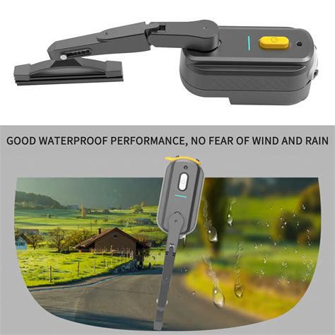 Rechargeable Motorcycle Helmet Wiper Universal Waterproof Helmet