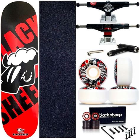 Skate Completo Maple Black Sheep Red Black Truck This Way