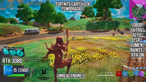 Fortnite Unreal Engine 51 Rtx 3080 I5 12400 1080prtxonultra