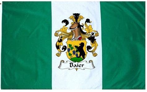 Baier Coat of Arms Flag / Family Crest Flag - Coat of Arms