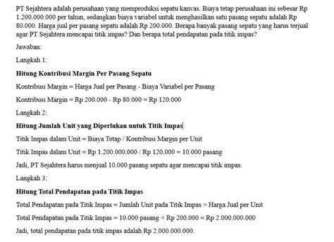 9 Contoh Soal Bep Dan Jawabannya Terbaru 2023