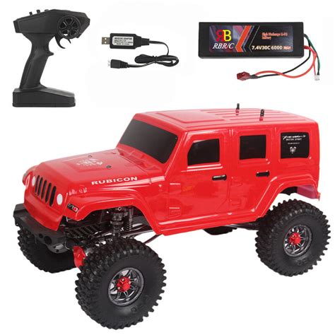 Rbr/c 1/10 2.4g metal chassis rc car crawler off road vehicle models ...