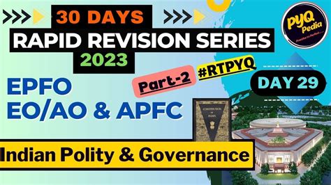 Day L Indian Polity Governance L Part I Days Revision Plan