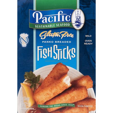 Pacific Sustainable Seafood Gluten Free Panko Breaded Fish Sticks 9 Oz