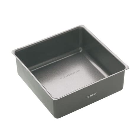 Masterclass Non Stick Deep Loose Base Cake Pan Square 27cm Dunelm