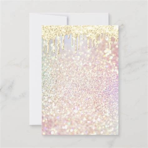 Glitter Drips Rose Gold Bridal Sweet 16th Lux Invitation Zazzle