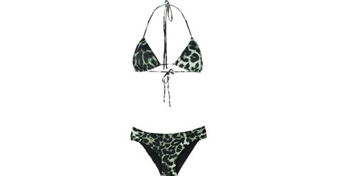 Ermanno Scervino Bikini Con Cristalli In Green Lyst