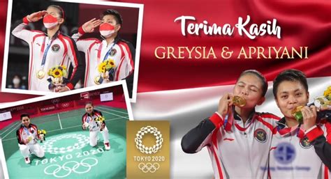 Fantastis Ganda Putri Peraih Emas Olimpiade Greysia Apriyani Dapat