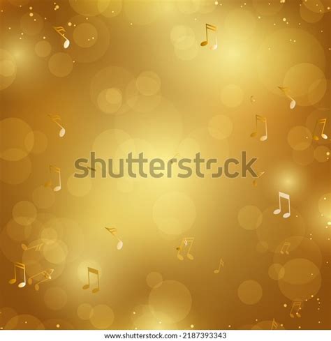 Abstract Yellow Background Music Symbols Notes Stock Vector (Royalty ...