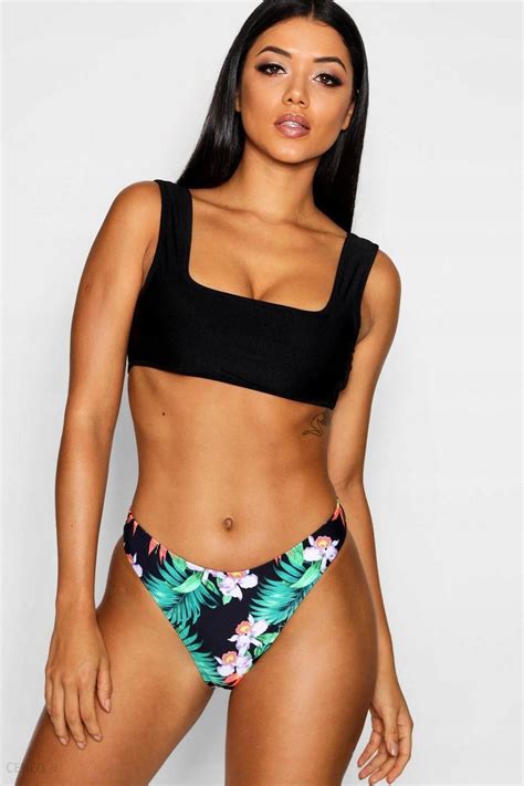 Tropical Print X U Xxe Xl Boohoo D Od Bikini Ceny I Opinie Ceneo Pl