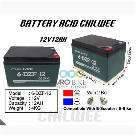 Jual Baterai Accu Aki Sepeda Listrik Chilwee V Ah Battery E