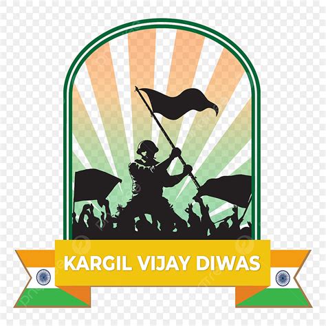 Badge Silhouette Vector Png Kargil Vijay Diwas Silhouettes With Badge