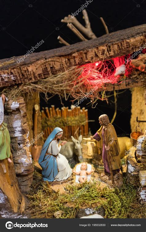 Nativity scene with baby Jesus Stock Photo by ©MyClicks 195532830