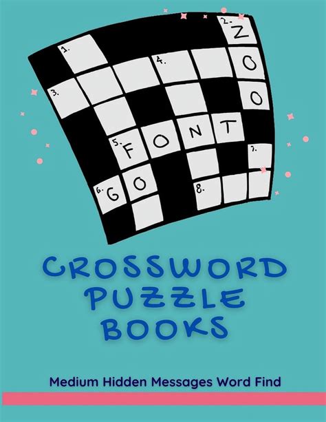 Crossword Puzzle Books Medium Hidden Messages Word Find Word World