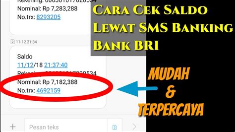 Sms Banking Bri Isi Pulsa