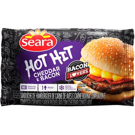 Sandu Che De Cheddar Bacon Hot Hit Seara G Tenda Atacado