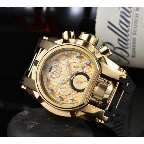 2024 New Style Fashion Invicta Large Dial Sports Rubber Band Mens