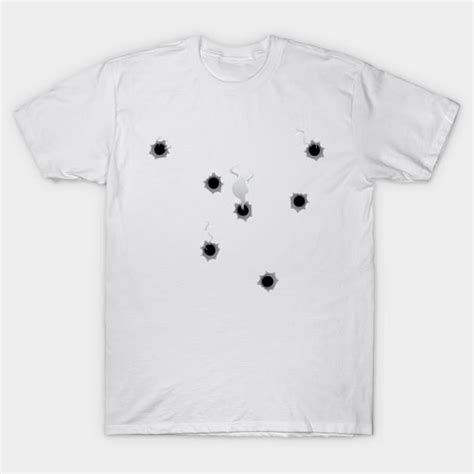 Smoking Bullet Hole Gun Shots Bullet Holes T Shirt Teepublic