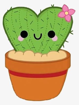 Cactus Cute Kawaii Chibi Aesthetic Tumblr Tumbler Stick Cute Cactus