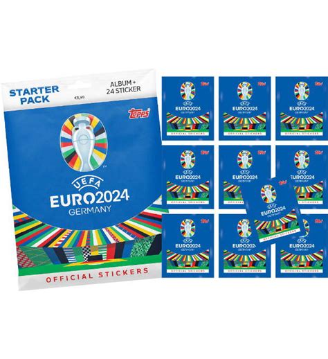 Topps Euro Stickers Starter Pack Album Stickers