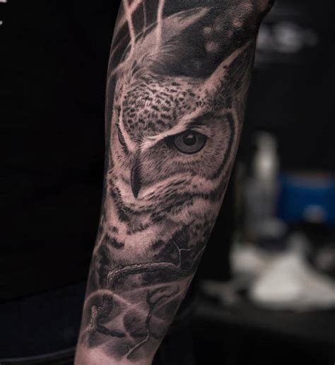 Owl at Dark Age Tattoo Studio by JoseContrerasArt on DeviantArt