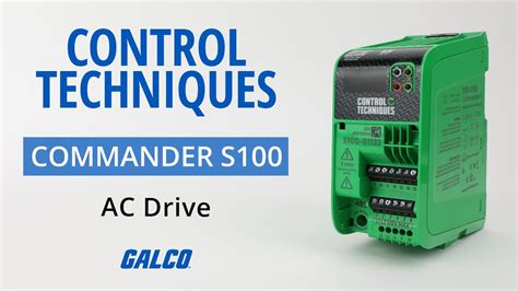 Control Techniques Commander S Ac Drive Galco Youtube