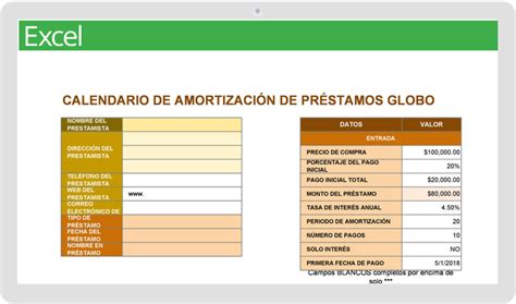 Guía Cómo Crear una Tabla de Amortización de Préstamo en Excel Vivir