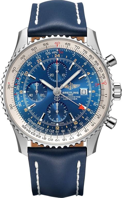 Breitling Navitimer 46 Mm Watch In Blue Dial