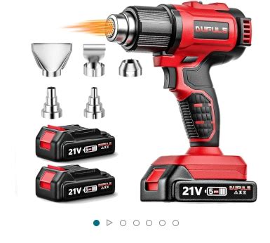 Cordless Heat Gun For Makita V Battery Hot Air Gun Kit W Pcs Rechargeable Battery