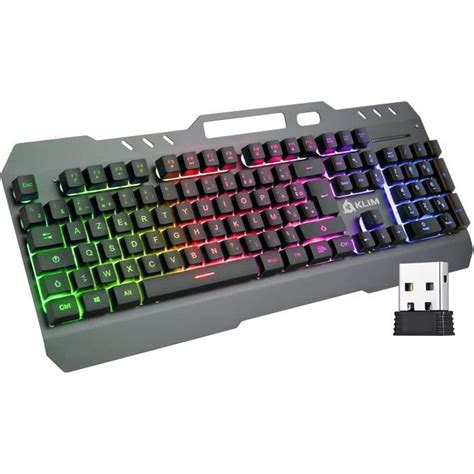 Clavier Gamer Sans Fil Semi M Canique R Tro Clairage Rgb Klim