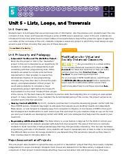 ChristinaVo Activity Guide Traversals Make Unit 5 Lesson 12 1 Pdf