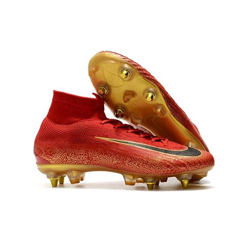 Cristiano Ronaldo Nike Mercurial Superfly Vi Elite Sg Pro Rojo Oro