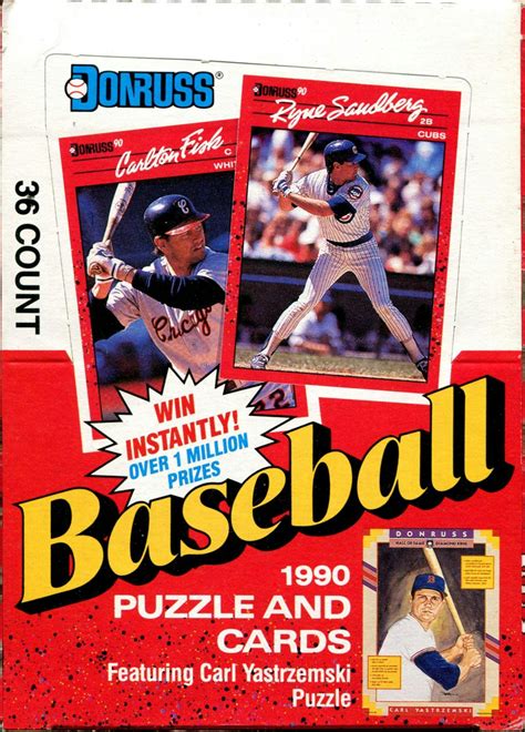 1990 Donruss Baseball Wax Box | DA Card World